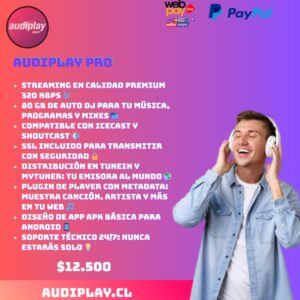 AUDIPLAY PRO – Radio Online Profesional Avanzada